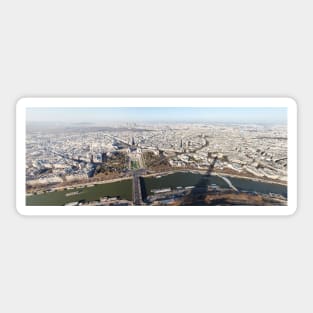 Paris panorama view from Eiffel Tower Sticker